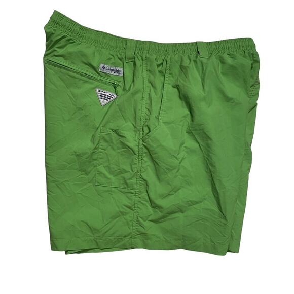 Columbia PFG SWIM TRUNKS Mens XL Green Omni Shield Outdoor Lightweight Beach - Picture 5 of 9
